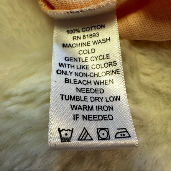 G.I.L.I. Women's Peach Tunic Top Size XS Long Sleeve Rounded Neck NEW - Picture 10 of 10